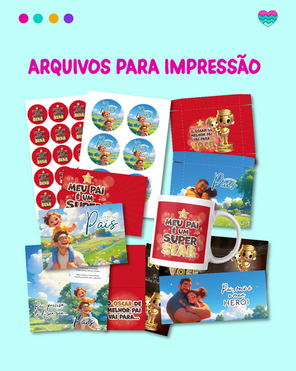 Super Pack Digital + Arquivos para Impressão Dia dos Pais 2024